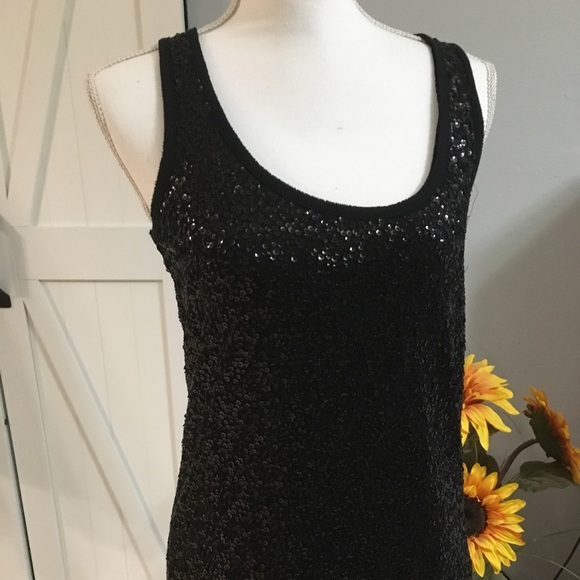 J. Crew scoop neck Tank sequin. Size small - Picture 1 of 10